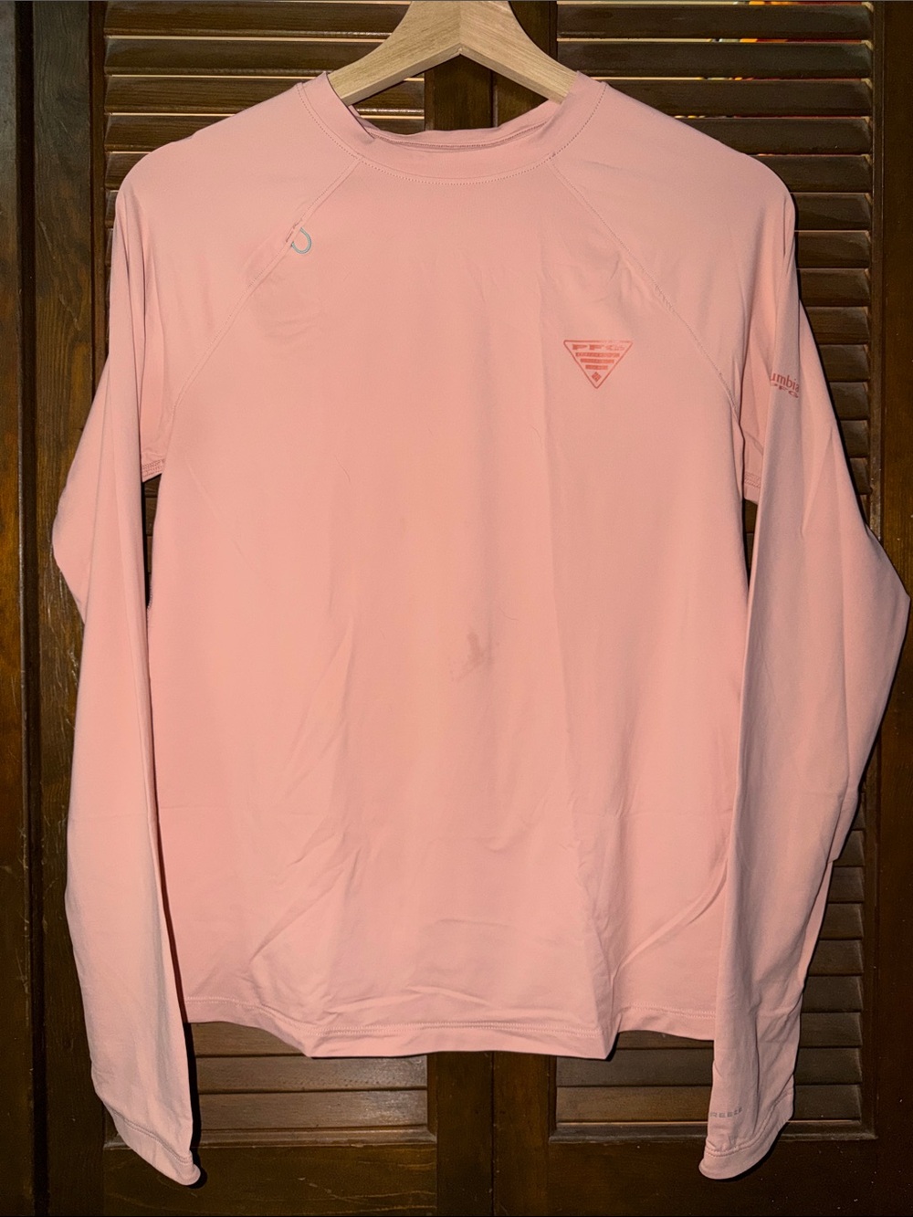 Columbia Light Pink Long-Sleeve Performance Tee